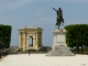 Photo suivante de Montpellier Montpellier. Promenade du Peyrou. Château d'eau et statue de Louis XIV.