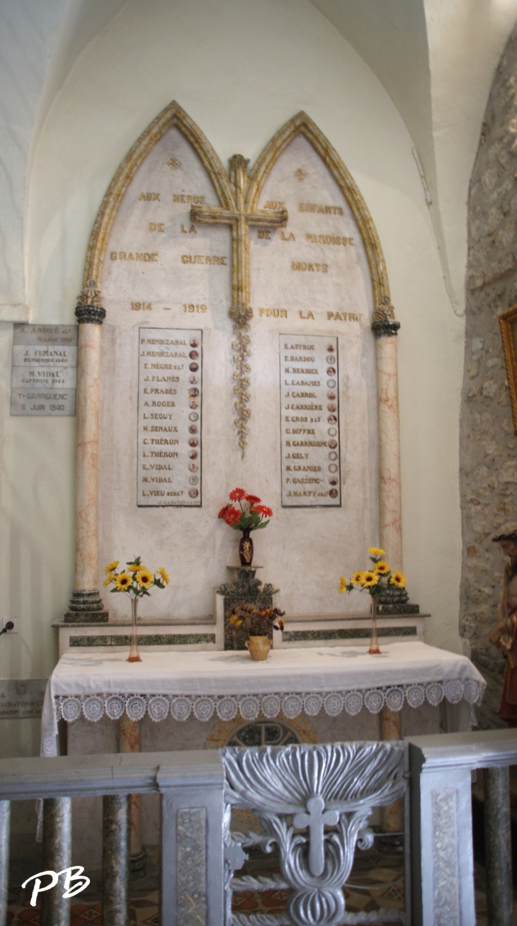 Saint- Laurent église du 17 Em Siècle  - Olargues