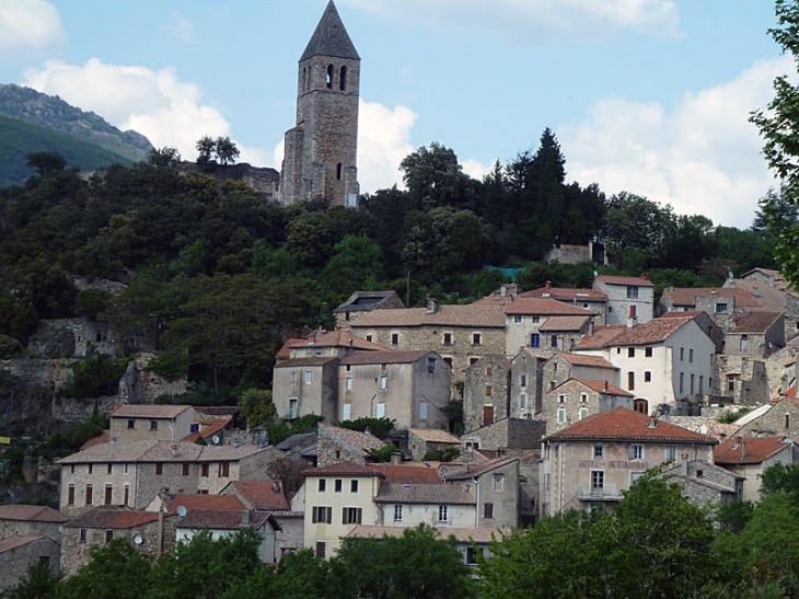 Vue sr le village - Olargues