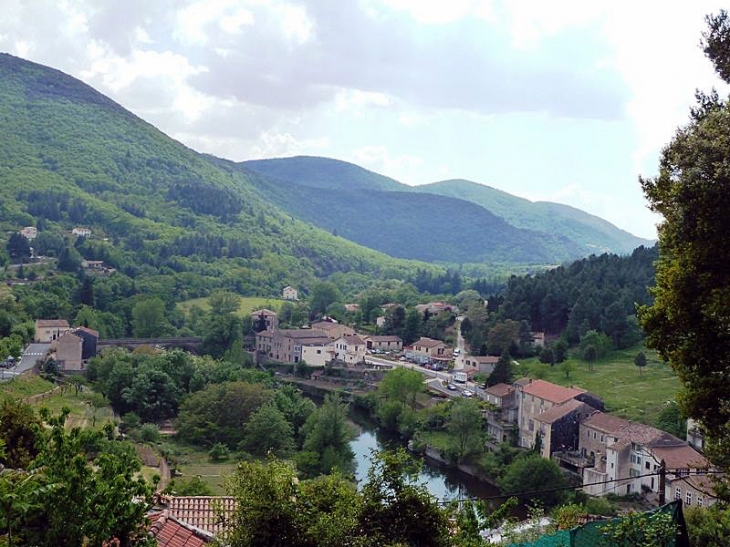 Le village vu du clocher - Olargues