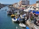 Palavas  panoramiquevu d'en haut, tout en couleur du Sud