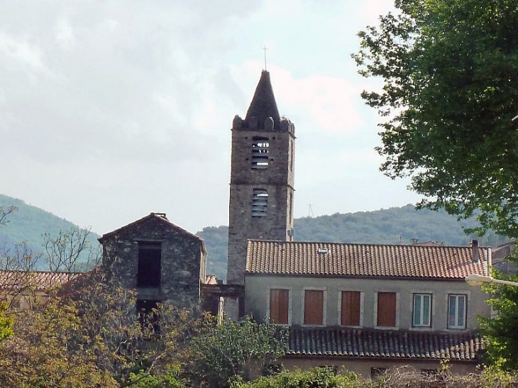 Vue sur le clocher - Riols