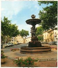 La fontaine de la place - Saint-André-de-Sangonis