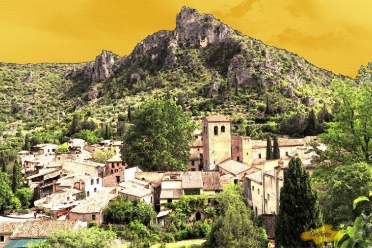 Saint Guilhem le désert, le village - créArtiss - Saint-Guilhem-le-Désert