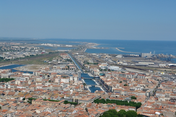 Sète vue du Mont Saint-Clair