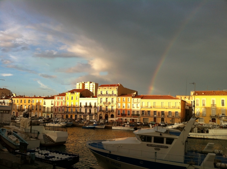 Arcs en ciel et soleil couchant... - Sète