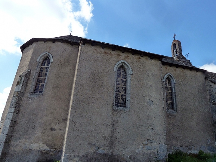 Le chevet de l'église - Fau-de-Peyre