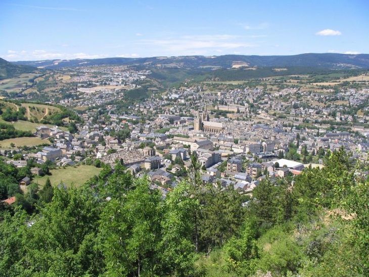 Vue de Mende à partir de la Montée Laurent Jalabert