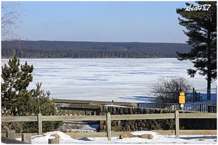 Lac de Charpal gelé - Rieutort-de-Randon