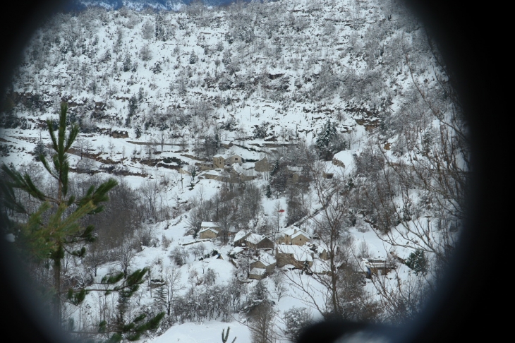 Solpérières ( Vébron ) vue du Col éponyme: JM Ausset - Vebron