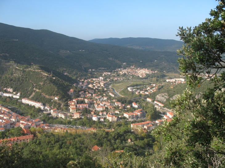 Amelie vu de montbolo - Amélie-les-Bains-Palalda