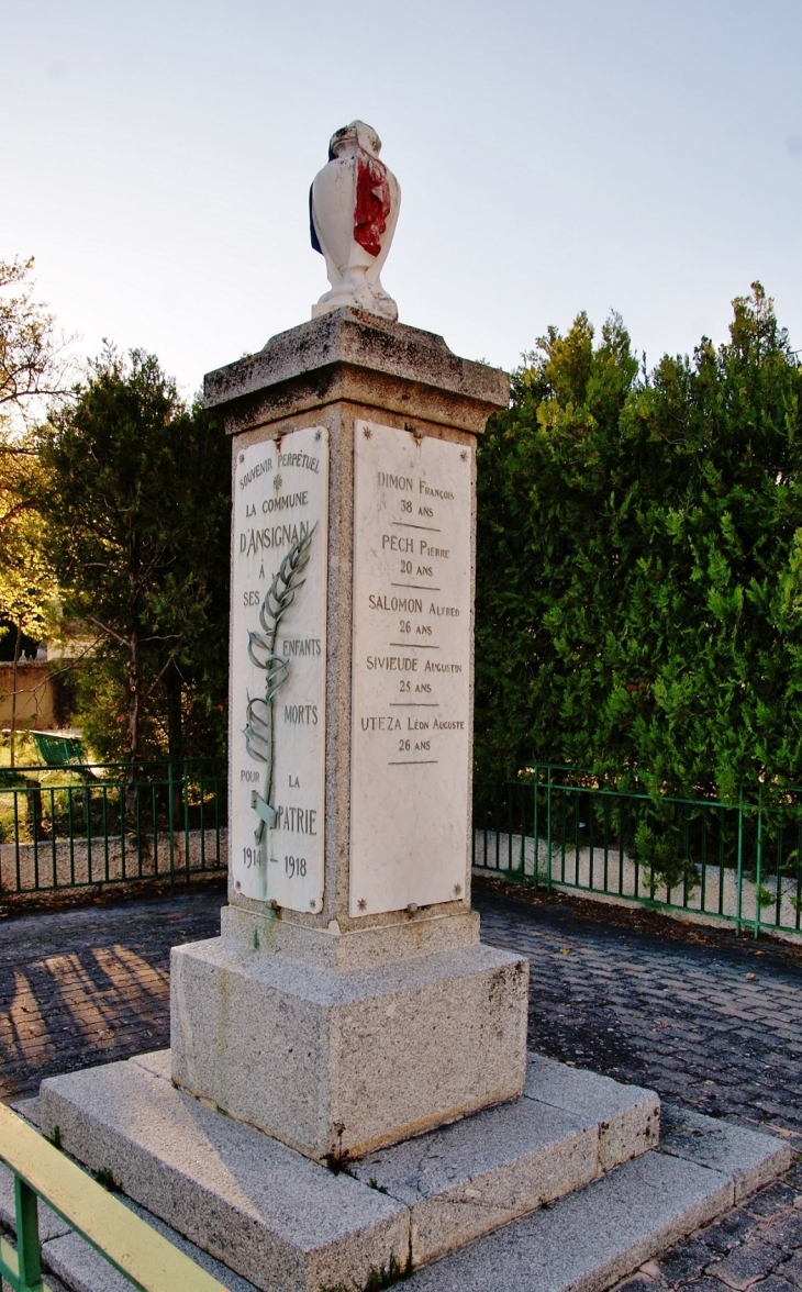 Le Monument-aux-Morts - Ansignan