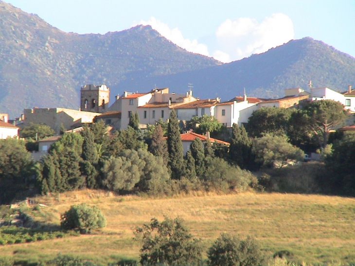 BANYULS dels ASPRES, les Albères en arrière-plan - Banyuls-dels-Aspres