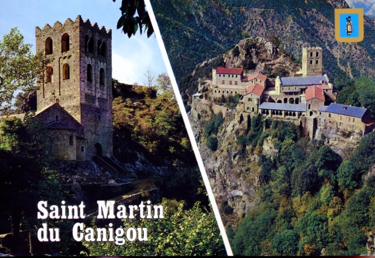 Abbaye de Saint Martin du Canigou (carte postale). - Casteil