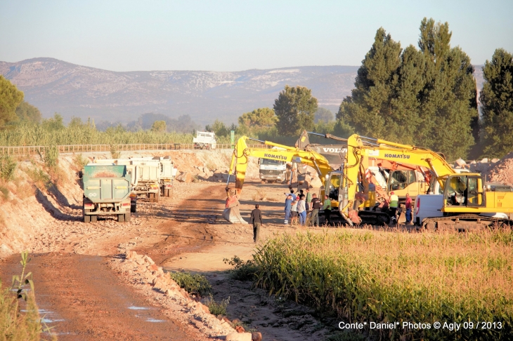 Renforcement des digues de L' Agly - Claira