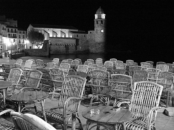 Minuit en automne - Collioure