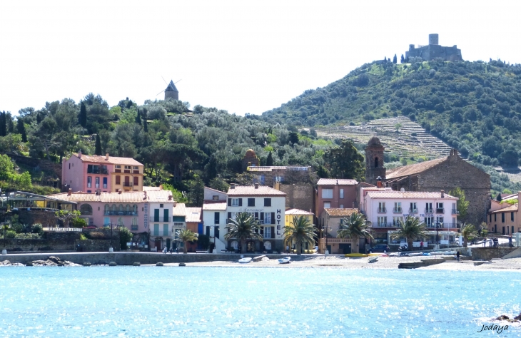 Collioure et le Mont Canigou.