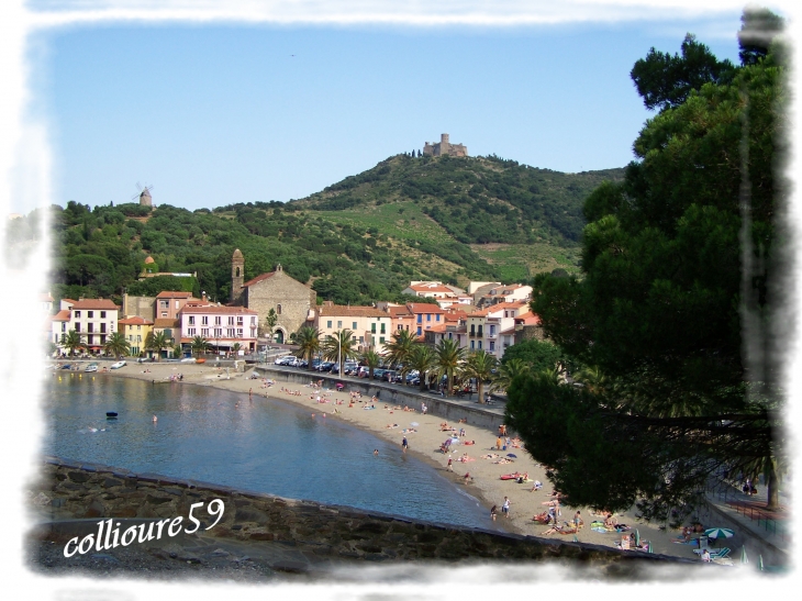 La plage de la tour d - Collioure