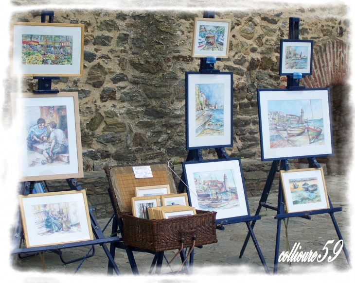 Nombreuses exposition de peintures - Collioure