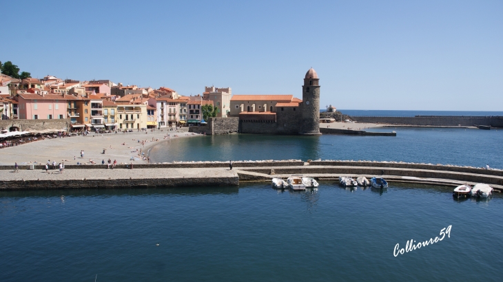 Vue sur le clocher - Collioure