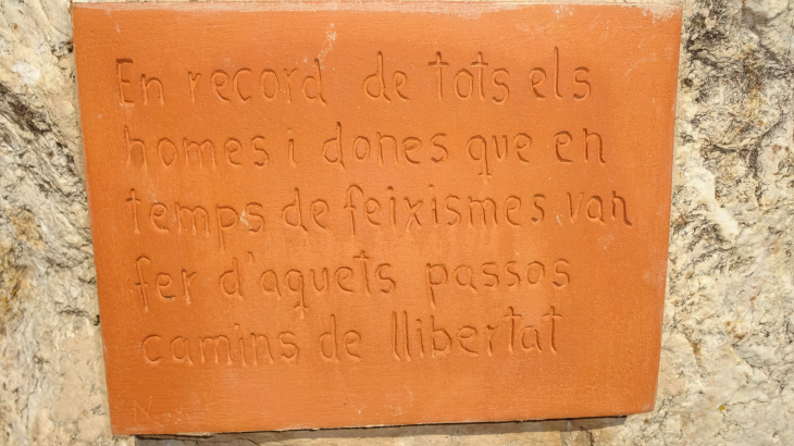 Plaque souvenir - Coustouges