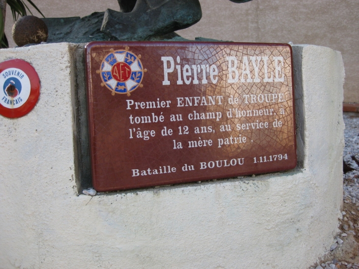 Plaque au Boulou 66 - Le Boulou