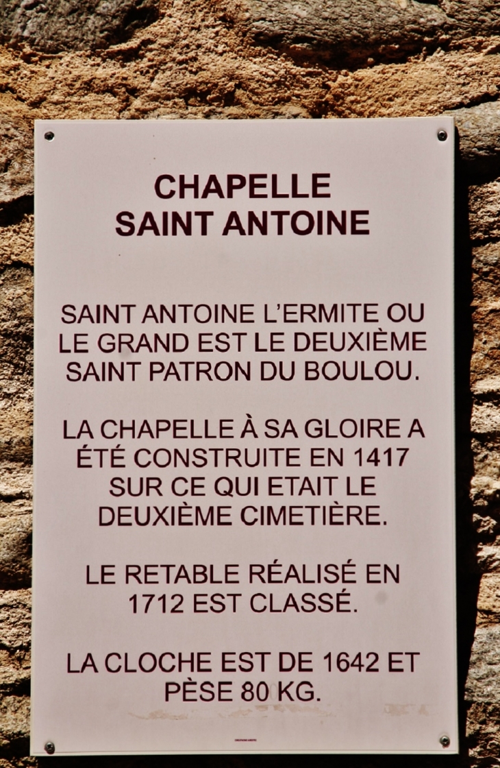 Chapelle saint-Antoine - Le Boulou