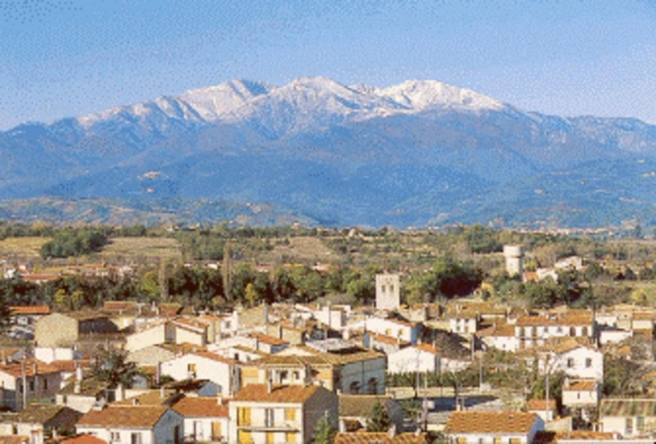 Village de Maureillas avec vue sur le Canigou - Maureillas-las-Illas