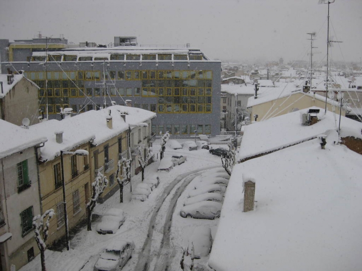 Perpignan sous la neige