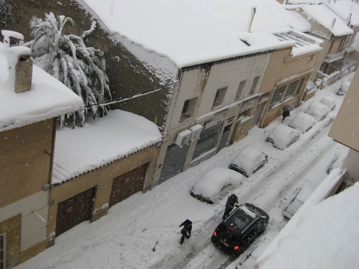 Perpignan sous la neige