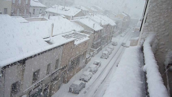 Perpignan sous la neige