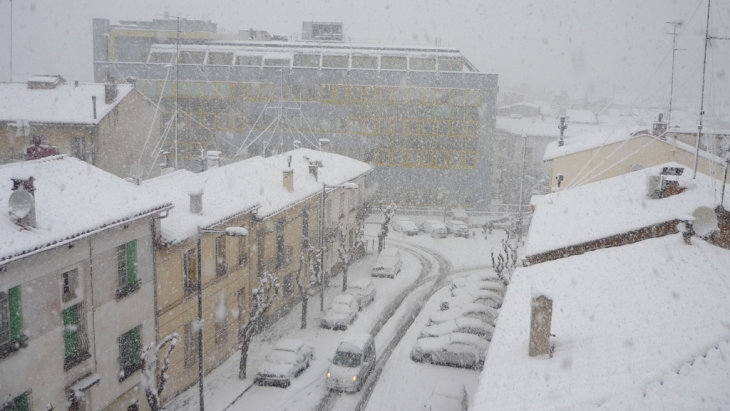 Perpignan sous la neige