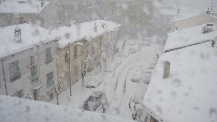 Perpignan sous la neige