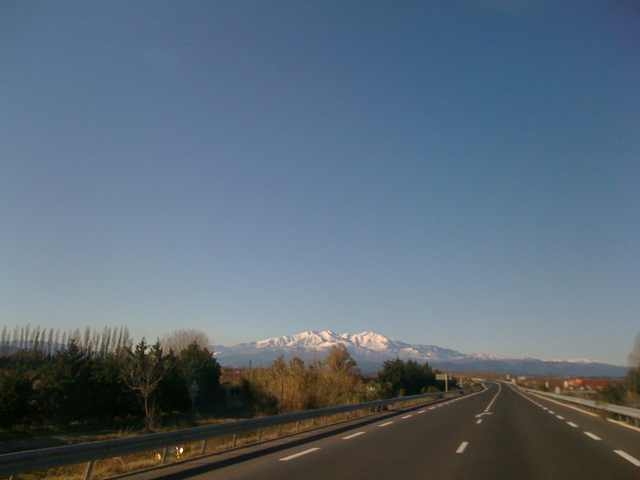 Voie rapide vue sur le Canigou - Saint-André