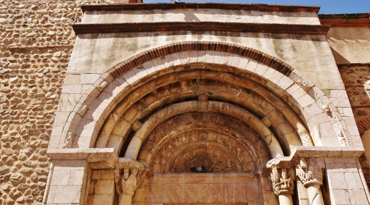     église Sainte-Marie ( Détail Portail ) - Toulouges