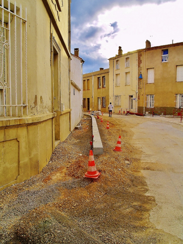 TRAVEAUX EN COURS  - Villelongue-de-la-Salanque