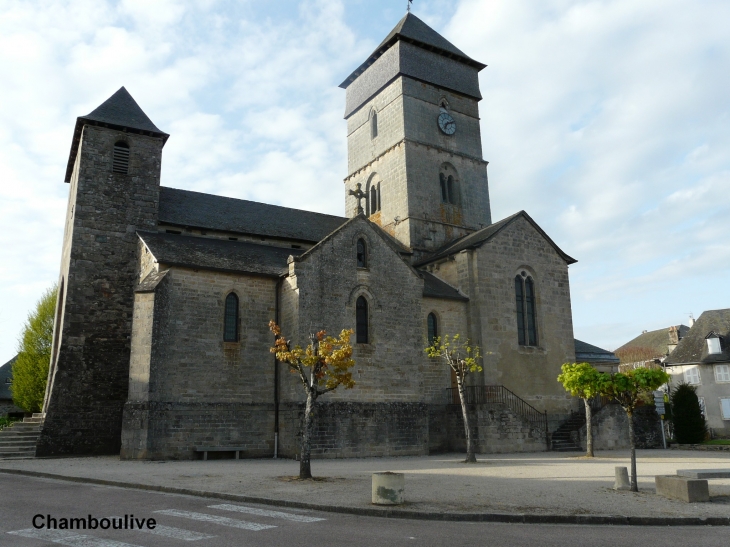 L'église  Crédit : André Pommiès - Chamboulive