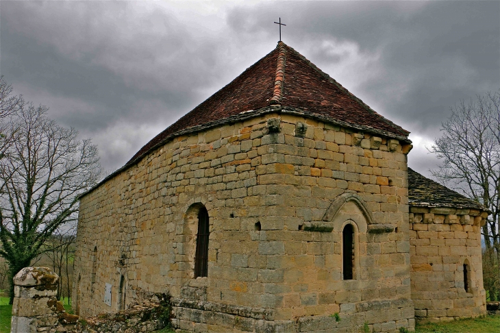 L'église Saint Hilaire La Combe - Curemonte