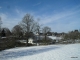 Le village de Gourdon sous la neige