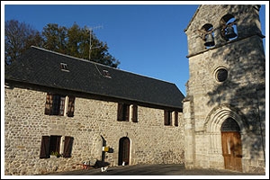 Eglise et presbytère de Gros Chastang - Gros-Chastang