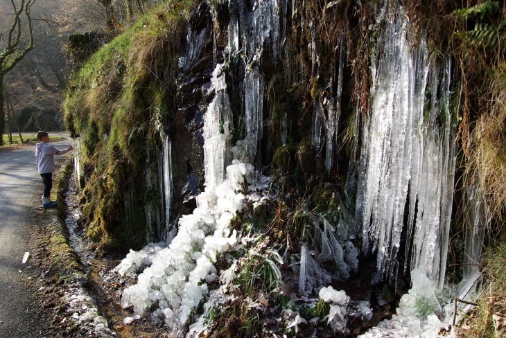 Cascade glacée - La Roche-Canillac