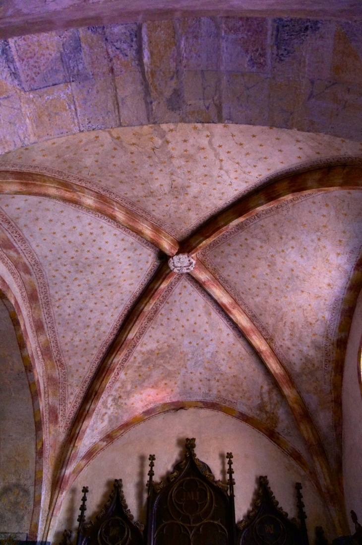 Clef de voute. Eglise Saint-Christophe. - Voutezac