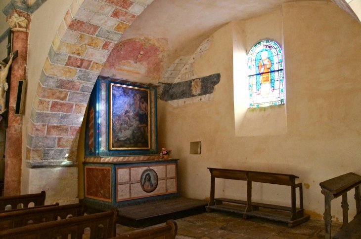 Première chapelle latérale droite. - Yssandon