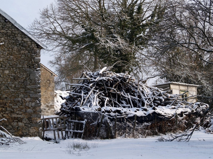 Augères sous la neige