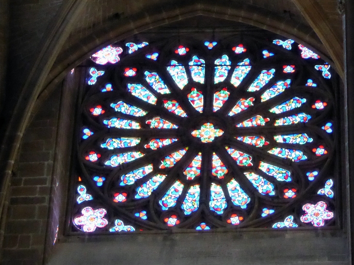 Cathédrale Saint Etienne : la rosace - Limoges