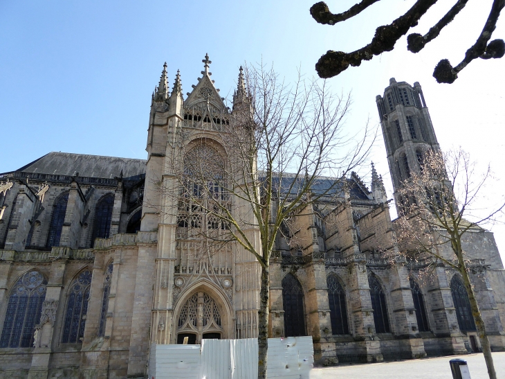 Le côté de la cathédrale - Limoges