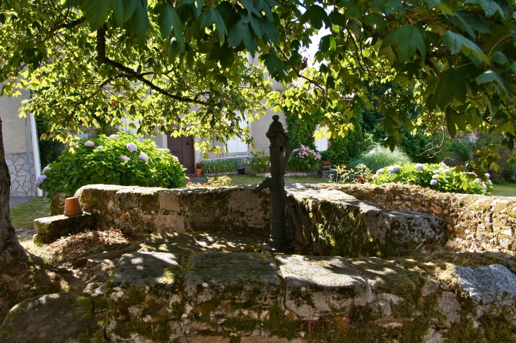 L'ancienne pompe près de la fontaine. - Marval