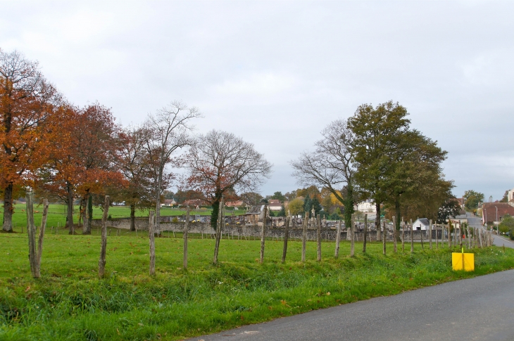 Vue sur le Cimetière à l'entrée du village. - Saint-Maurice-les-Brousses