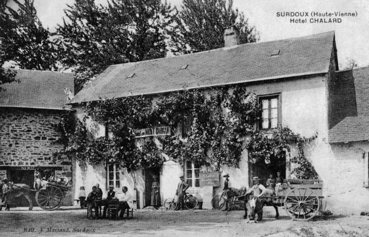 Hotel Chalard, vers 1907 (carte postale ancienne). - Surdoux