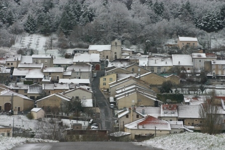 Le village vu de Housselmont - Allamps